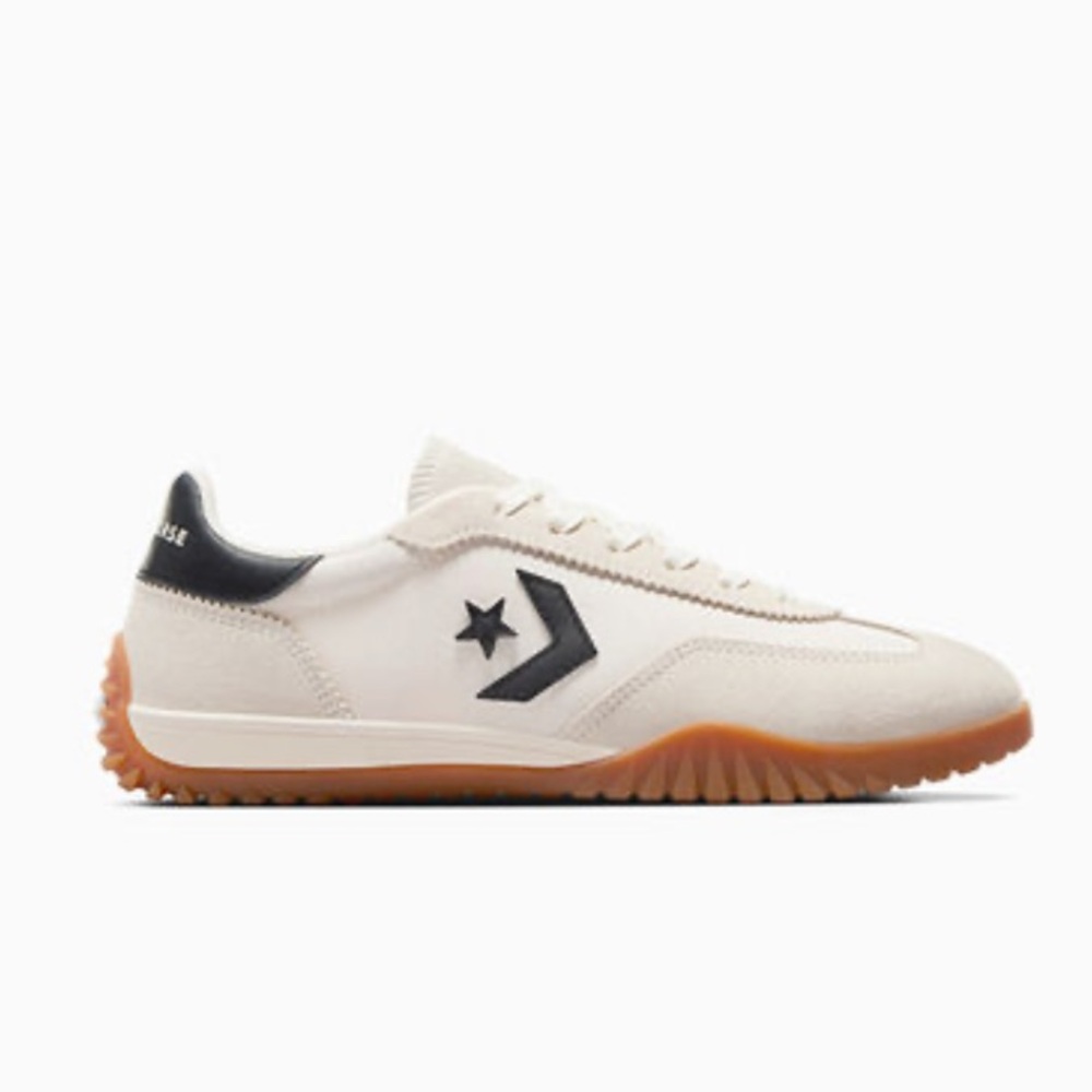 Converse Women’s White Retro Runner Sneakers with Gum Sole
